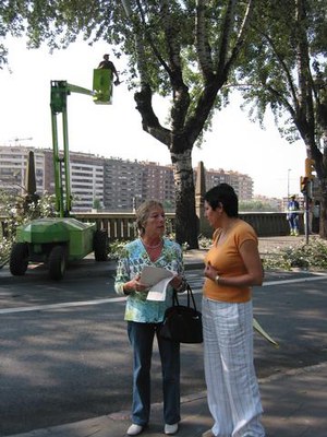 Mercè Rivadulla a l'Avinguda del Segre.