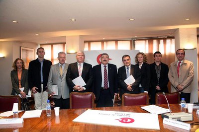 Representants de tots els ens que promouen l'estudi anual sobre les TIC a Lleida..