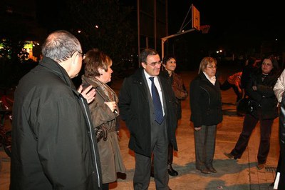 La plaçade Sant Jordi ha estat l'escenari de l'encesa simbòlica a la Bordeta.