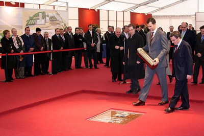 L'acte de col·locació de la 1a pedra del PCiTAl a Gardeny ha reunit el sector empresarial de la ciutat..