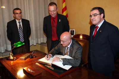 Per al conseller Tresseras, ha estat la primera visita oficial a Lleida.