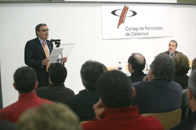 El Col·legi de Periodistes convida cada any l'alcalde a parlar de l'estat la ciutat.