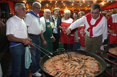 El paer en cap, al sopar de Protecció Civil..