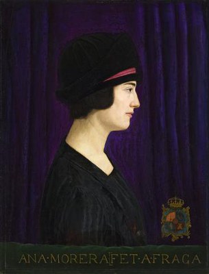 Ana Morera, esposa de l’artista, c. 1920.