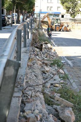 El projecte de millora de l'entorn del Seminari inclou també la renovació de la vorera del carrer Maragall..