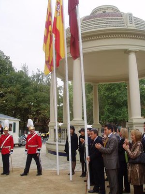 S'ha enlairat la bandera de Lleida.