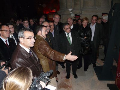 Després de l'acte, s'ha inaugurat l'exposició "La catedral segrestada".