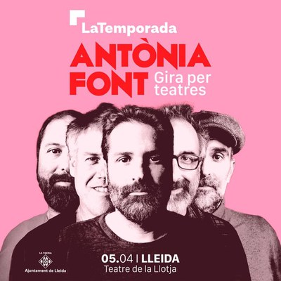 Antònia Font actuarà el 5 d'abril al Teatre de la Llotja de Lleida. El grup mallorquí oferirà un del seus concerts inclòs en la gira de teatres i auditoris el 2024..