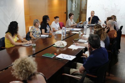 La darrera reunió del Comitè d'Ètica a la Paeria, el passat estiu..