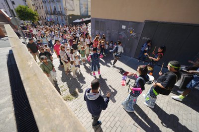 Sound de Secà, durant una de les parades al carrer la Palma.