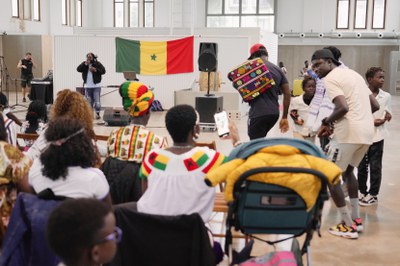 La música africana ha amenitzat la tarda.