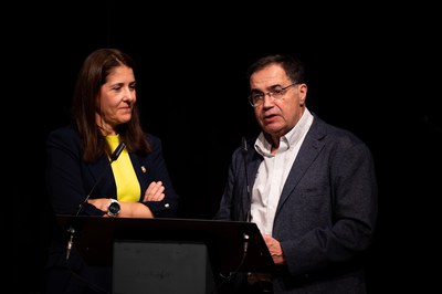 La tinenta d'alcalde Cristina Morón i el comissionat del Pacte per la Convivència i el Civisme a la ciutat de Lleida, Carles Alsinet, han clos la jor….