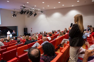 Jornada sobre la Convivència i el Civisme a la ciutat de Lleida, aquest matí, a la Llotja..