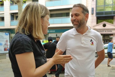 El regidor Xavier Blanco ha assistit al contacontes a càrrec de Mertxe París.