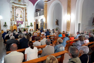 El bisbe de Lleida ha oficiat la missa a l'interior de l'ermita.