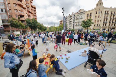 La inauguració s'ha fet a la plaça Cervantes.