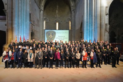 La Guàrdia Urbana de Lleida ha celebrat aquest divendres la festivitat de Santa Cecília, la patrona del cos policial.