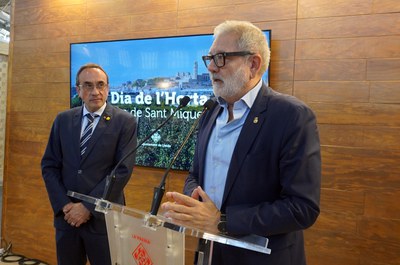 L'alcalde Larrosa ha reivindicat els valors de l'Horta i els trets que identifiquen Lleida amb aquest entorn natural i agrari..