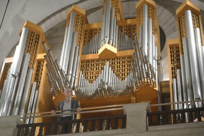 L’orgue és obra de l’empresa alemanya Klais, que el va construir entre el 1974 i 1975.