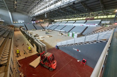 La Paeria està adequant el pavelló municipal Barris Nord perquè l’Hiopos Lleida competeixi a l’ACB..