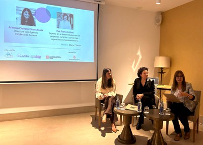 Col·loqui, aquesta tarda al Parador, amb Arantxa Calvera Cosculluela, directora de l’Agència Catalana de Turisme, i Eva Roma Llobet, experta en el de….