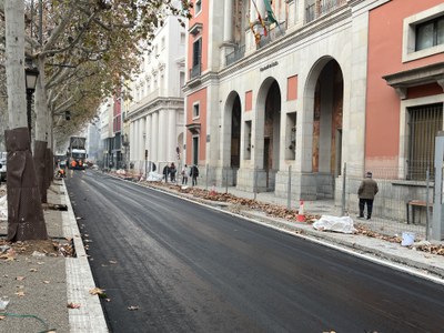 Vista de l'àmbit en obres.