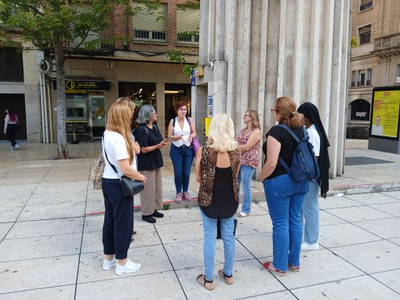 Marxa exploratòria al pàrquing de la plaça Sant Joan.