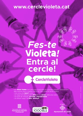 La campanya “Veïnes Violeta” consta de diverses accions i material audiovisual que vol tenir impacte en la comunitat..