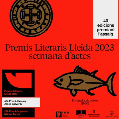 Els Premis Literaris Lleida 2023 comencen a escalfar l'ambient a la ciutat amb un programa d'activitats que fan d'avantsala al lliurament dels guardons: 40è Premi d'assaig Josep Vallverdú i del 28è Premi de poesia Màrius Torres.
