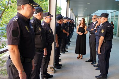 L'acte de benvinguda a 22 nous agents de la Policia Nacional s'ha fet a les instal·lacions de la comissaria de la Policia Nacional..