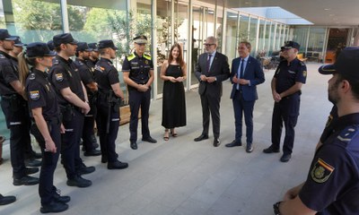 L’alcalde Larrosa celebra la incorporació de 22 agents de la Policia Nacional a Lleida que contribuiran a la seguretat de la ciutat, un eix prioritar….