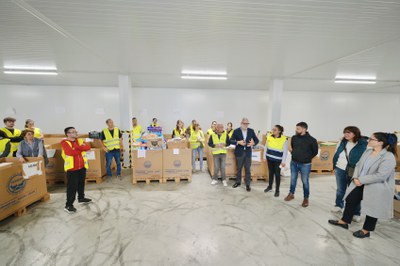 L'alcalde Larrosa ha agraït les aportacions de la ciutadania i la tasca que està fent el voluntariat..