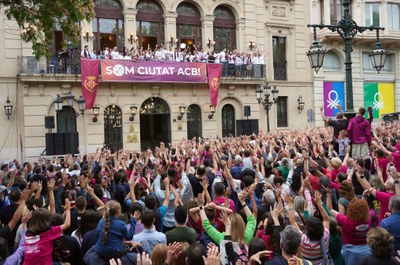 Rua de campions per celebrar l’ascens de l’ICG Força Lleida a l’ACB..