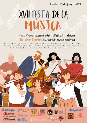 El cartell de la XVII Festa de la Música de Lleida és obra de l’alumna de Comunicació i Periodisme Audiovisuals de la Universitat de Lleida, Ona Pala….