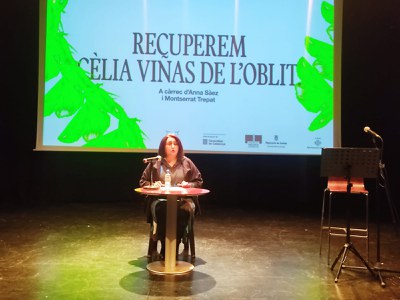 Anna Sàez ha parlat sobre la biografia de Cèlia Viñas.