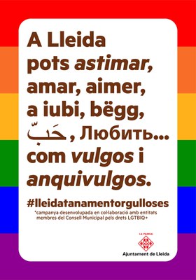 La campanya veu la llum ara, al juny, coincidint amb el mes de l’Orgull LGTBIQ+.
