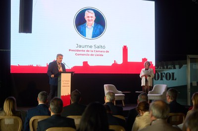 El president de la Cambra de Comerç de Lleida, Jaume Saltó, ha participat en la primera Trobada Consular a Lleida..