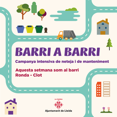 El programa neteja i manteniment intensiu Barri a Barri es desplaçarà la setmana vinent a la zona de Ronda Clot.