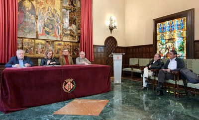 L'acte ha estat presidit per Bosch (Paeria) i Vázquez (IEI).