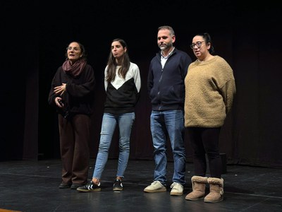 El regidor Xavi Blanco ha assistit aquest tarda a la Teatrada, de l'Aula..