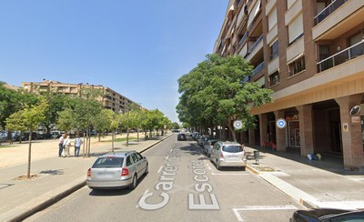 El tram del carrer Corregidor Escofet on s'actuarà.