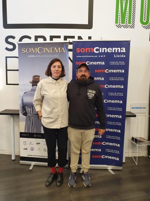 Alba Cros i Joel Munu, part dels creadors i creadores de Lleida que enguany han pres part a Som Cinema..