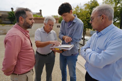 El regidor ha explicat el projecte als representants de l'Associació de Veïns de Ciutat Jardí.