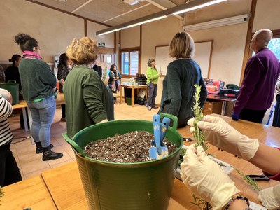 El taller s'ha desenvolupat al Centre d’Interpretació de la Mitjana.