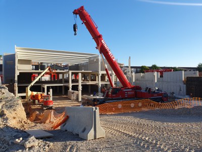 L’empresa Lidl està duent a terme obres per construir el seu nou supermercat a l’avinguda Alcalde Porqueras 113.