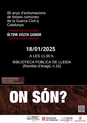 El dissabte 18 de gener, darrera visita comentada a l'exposició "On són?", a la Biblioteca Pública de Lleida..