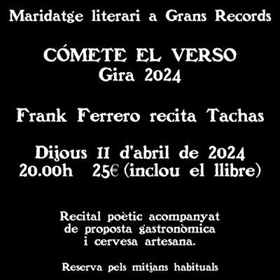 <bound method DexterityContent.Title of <Event at /fs-paeria/paeria/es/actualidad/agenda/maridaje-literario>>.