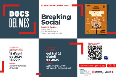 <bound method DexterityContent.Title of <Event at /fs-paeria/paeria/es/actualidad/agenda/proyeccion-el-documental-del-mes-breaking-social>>.