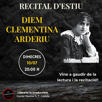 <bound method DexterityContent.Title of <Event at /fs-paeria/paeria/es/actualidad/agenda/recital-de-verano-diem-clementina-arderiu>>.