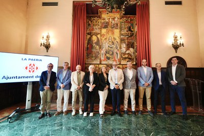 Presentación en el Salón del Retablo de la Paeria del proyecto Lleida Truck Center.